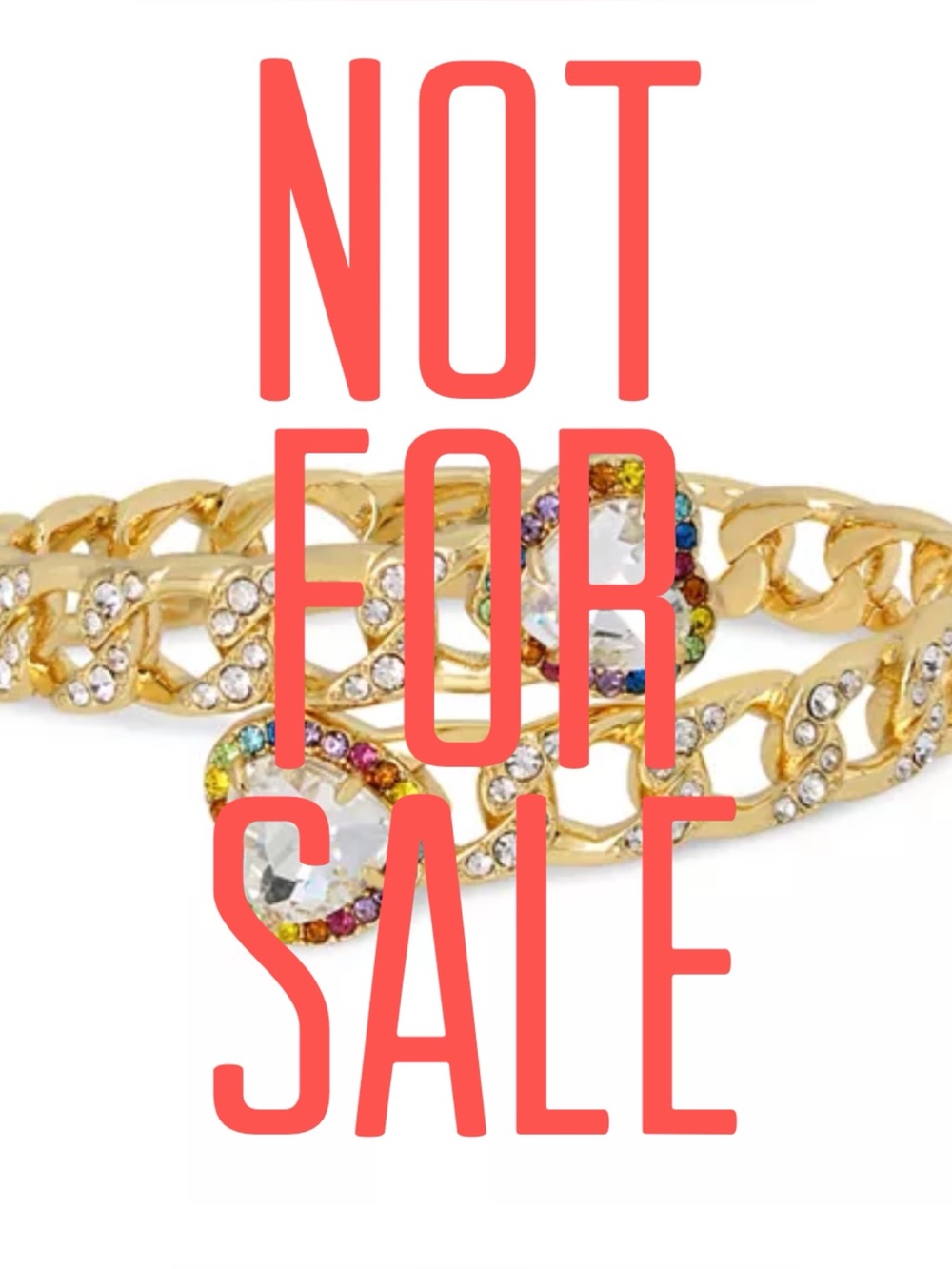 Kurt Geiger Rainbow Heart Bypass Bracelet